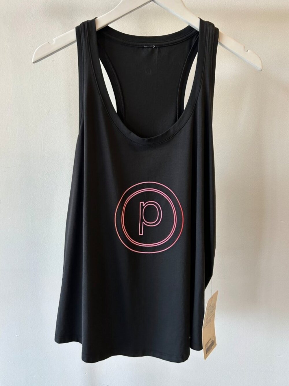 Lululemon x Pure Barre Pink Logo Love Tank Top in Black